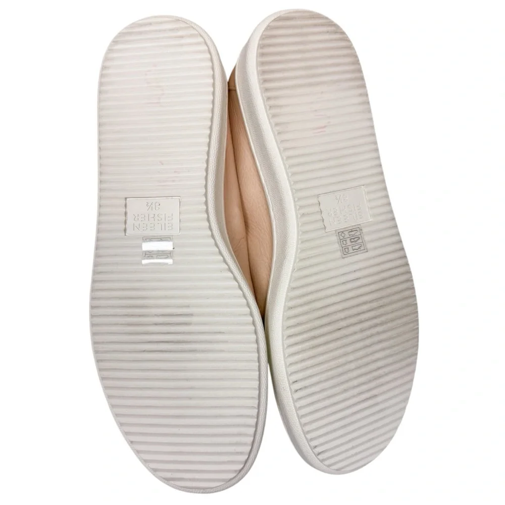 Eileen Fisher Sydney Washed Leather Sneaker‎ Blush Pink Pull On Womens Size 8.5